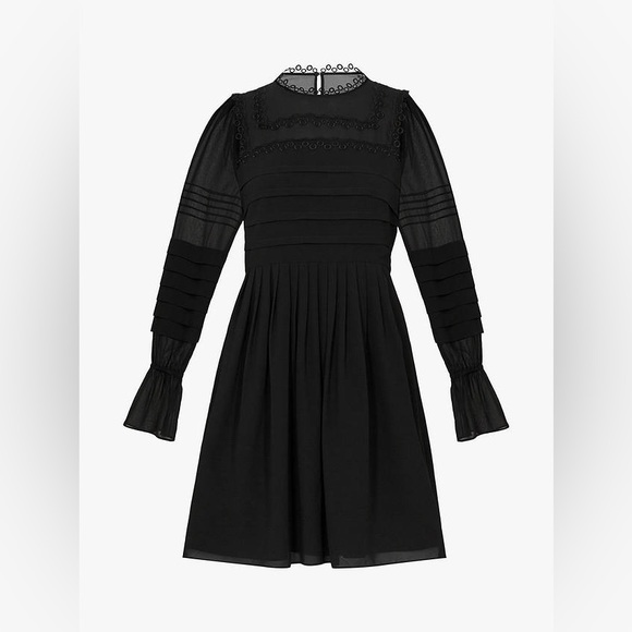 Ted Baker Black Lace Trimmed Arrebel Dress - Picture 5 of 8